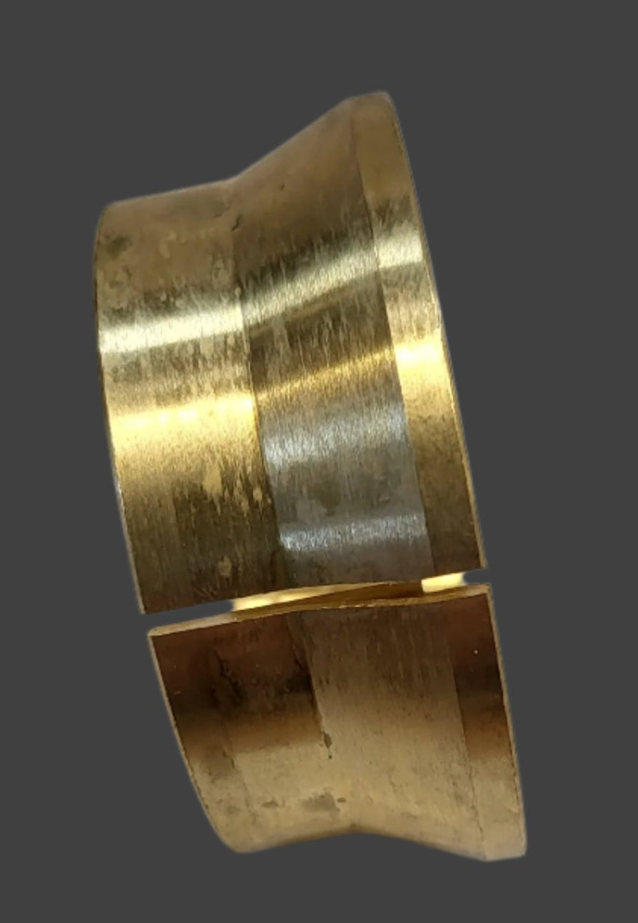 side view brass clamping ring