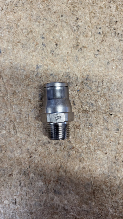 100-004-308 PUSH TO CONNECT FITTING 3/8 BSPT X 14MM, STRAIGHT