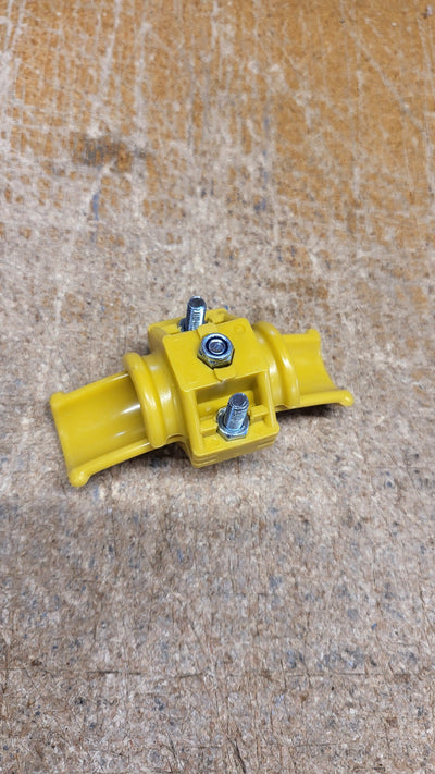 100-000-633 CABLE CLIP YELLOW PLASTIC