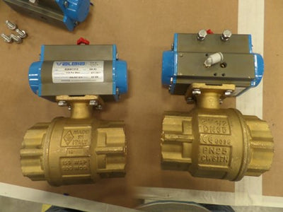 100-001-428 BALL VALVE, W/ ACTUATOR 2.5NPT, BRASS