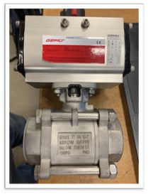 100-002-565 BALL VALVE, PNEUM ACTUATOR DOUBLE ACTING, R2", DN50