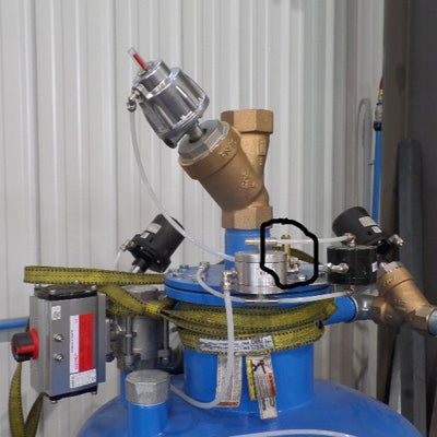 Top of material Tank